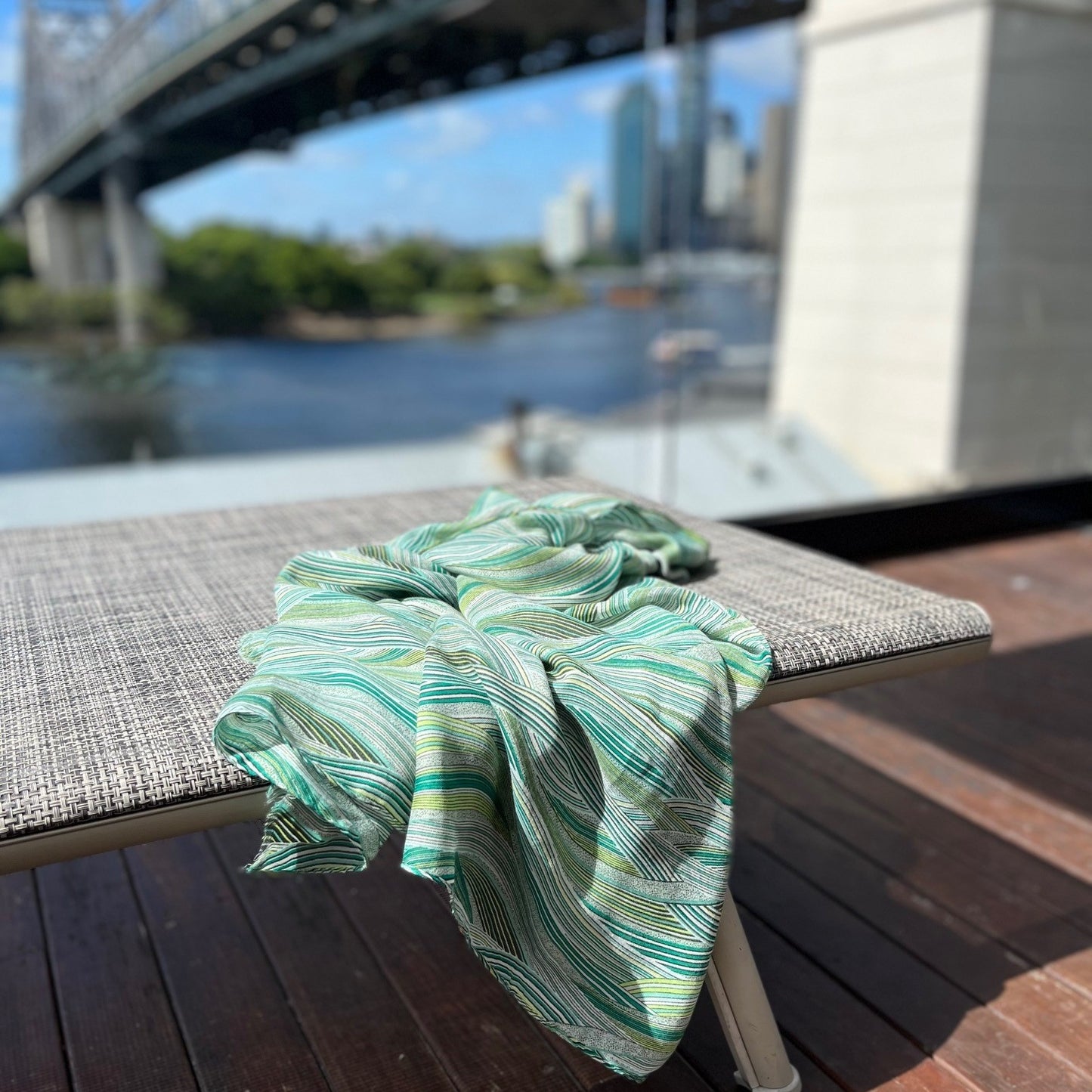 Green scarf